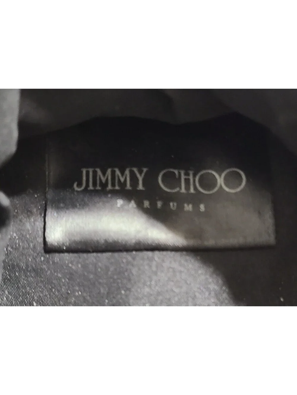 Jimmy Choo Parfums Cosmetic Makeup Case Bag Womens Sz Medium Black Travel Pouch